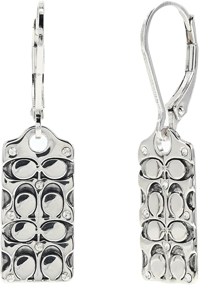 Coach oval link drop earrings Clearance
