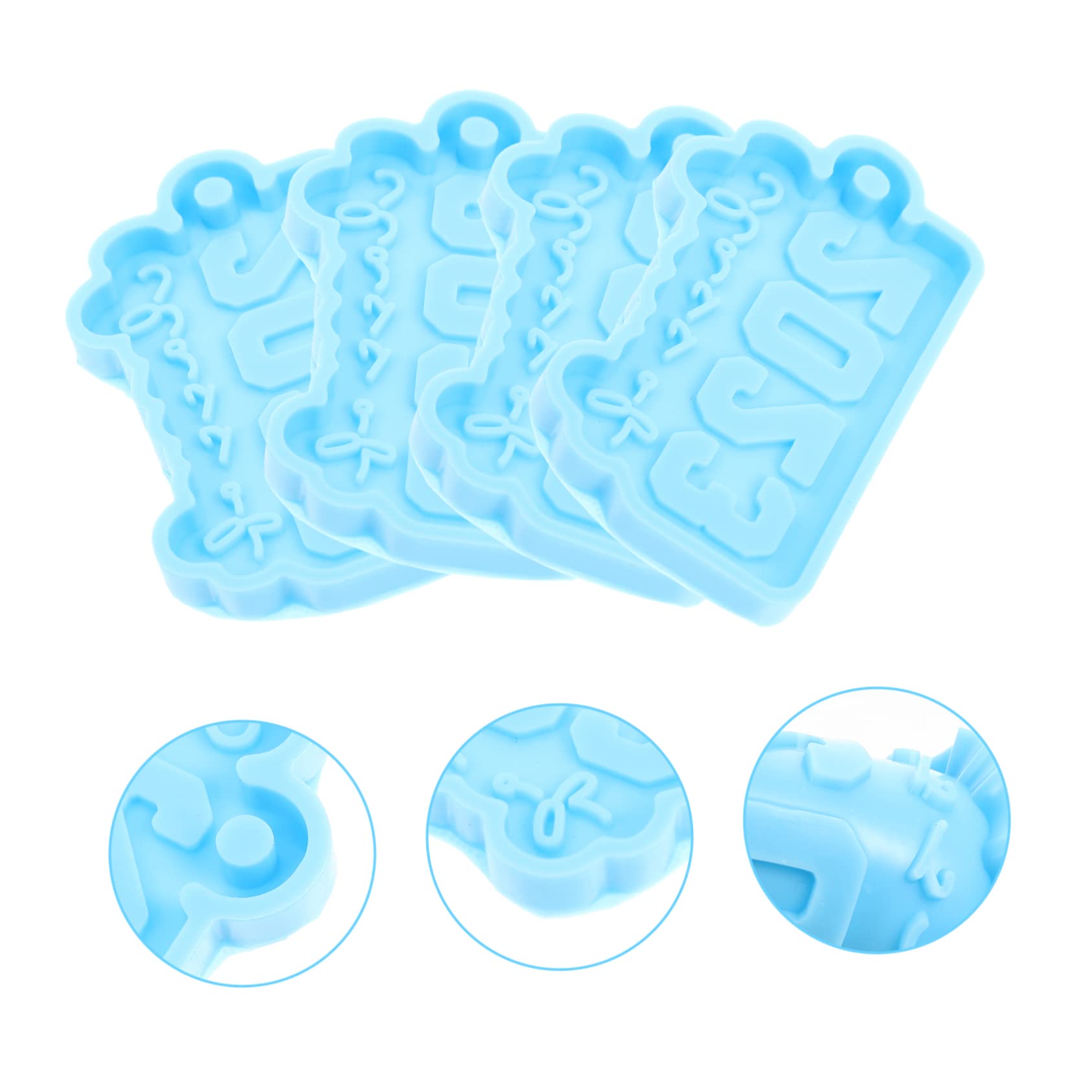 EXCEART 16pezzi Stampi Silicone Per Portachiavi Class of Molds Per Pendenti Leggeri Resistenti e Flessibili Per e Decorazioni
