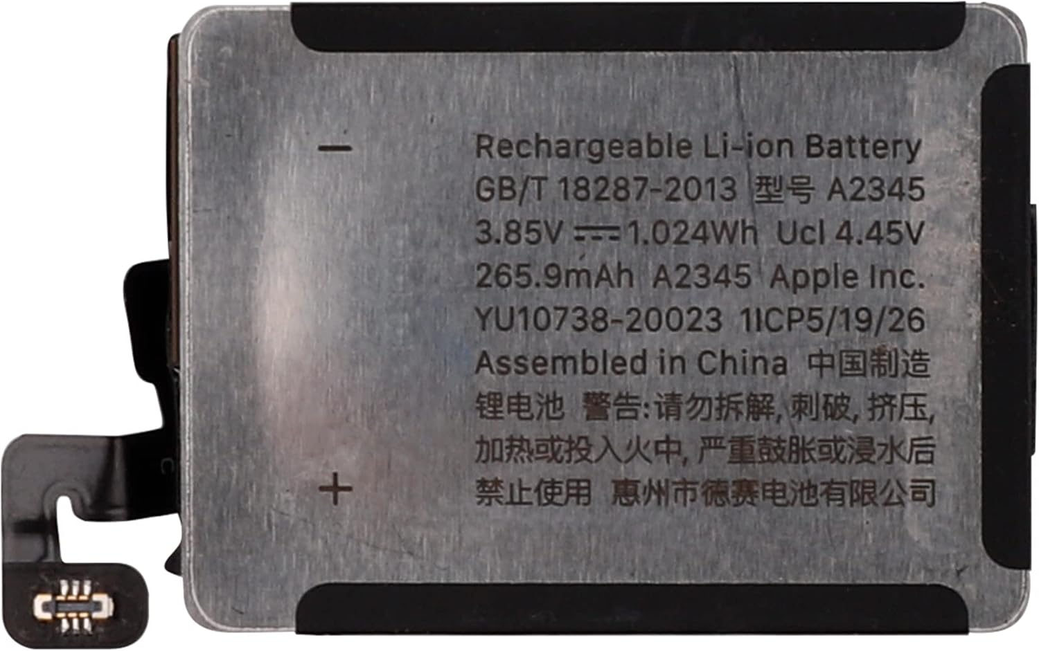 New Rechargeable Battery A2345 Compatible with Apple Watch Series 6 40mm Model A2291 A2293 A2375 with Tools
