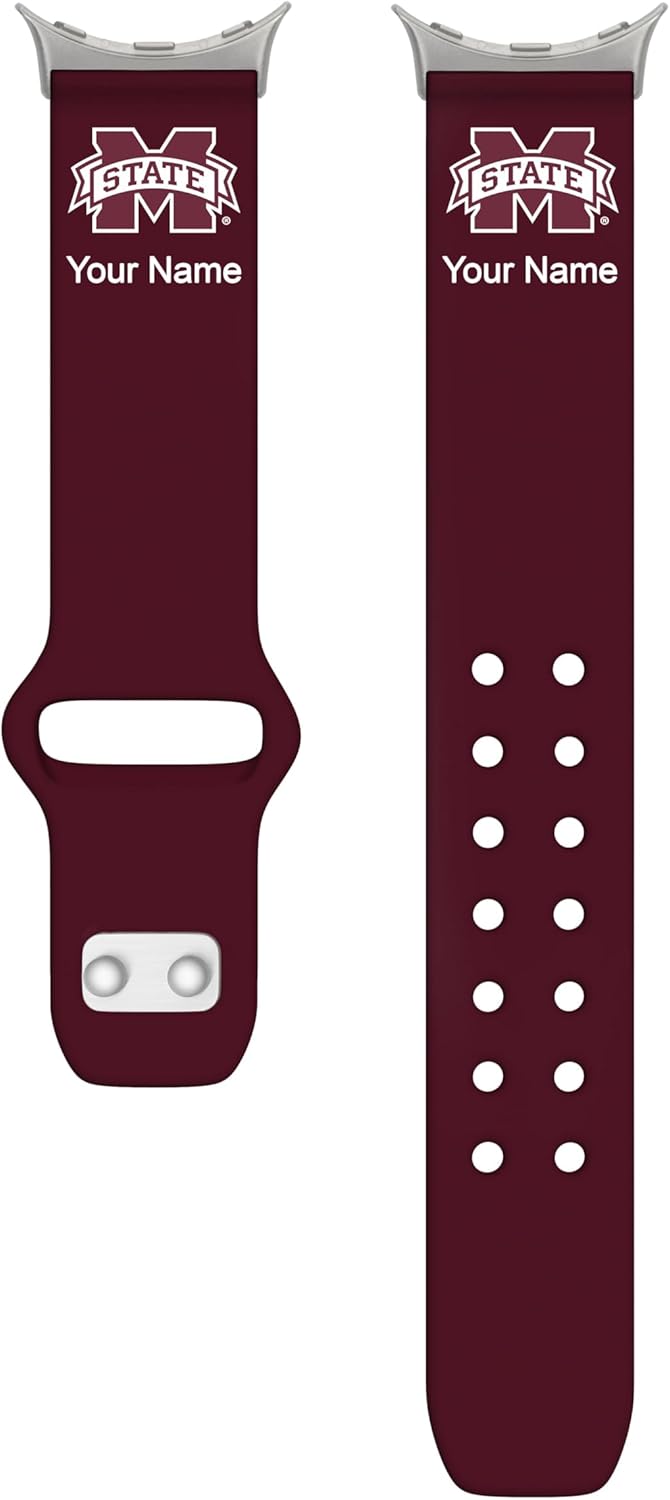 Affinity Bands Mississippi State Bulldogs HD Watch Band Compatible with Google Pixel Watch