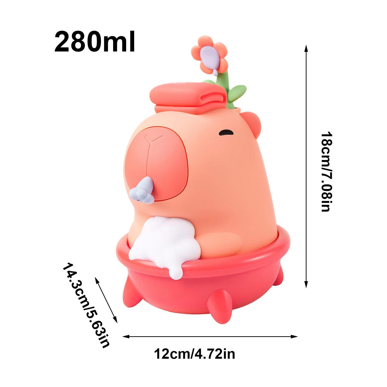 Dispenser Sapone Automatico Capybara 3 Livelli Regolabili | Erogatore Detergenti Cucina Senza Contatto per la Casa l'Appartamento il Bagno il Piano di Lavoro e Shampoo