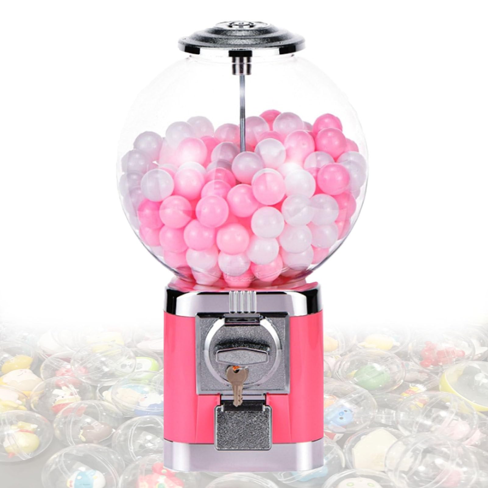 MáQuina Expendedora De CáPsulas, MáQuina Expendedora De Chicles, MáQuina Expendedora De Chicles De Burbujas Grandes, MáQuina Expendedora De Caramelos para El Hogar Pink