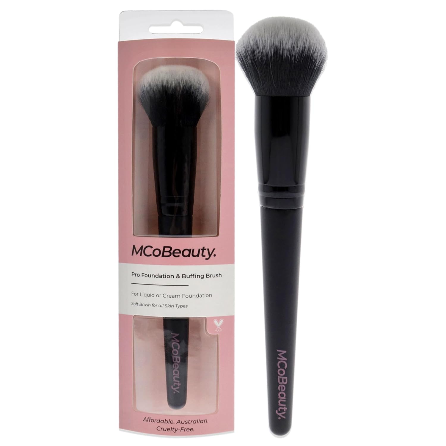 MCoBeauty - Everyday 6 Piece Essentials Brush Set - Complete Makeup Brush Collection for Face, Eyes & Brows, Soft Synthetic Bristles - Makeup Brushes Set, Brochas para Maquillaje