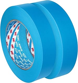 Dpm tapes - 3434 - Malerabdeckband für Karosserie, Rahmen, Silikon, Modellbau, 25 mm x 50 m, blau (2 Rollen)
