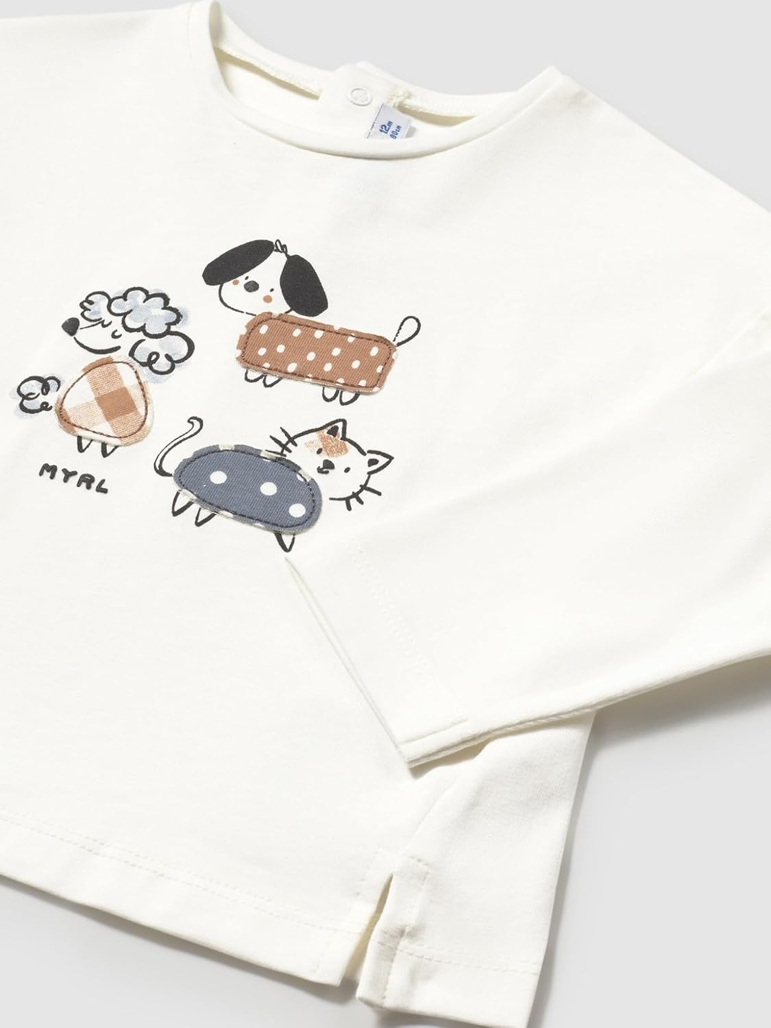 Mayoral L/s t-Shirt for Baby-Girls Natural