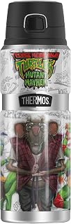 Teenage Mutant Ninja Turtles: Mutant Mayhem OFFICIAL Logo And Group THERMOS STAINLESS KING Stainless Steel Drink Bottle, Vacuum insulated & Double Wall, 24oz