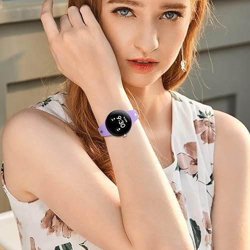 Miniatura 5 de Eiavike Correas delgadas compatibles con Google Pixel Watch Band ajustable transpirable suave de silicona deportiva de repuesto para Google Pixel