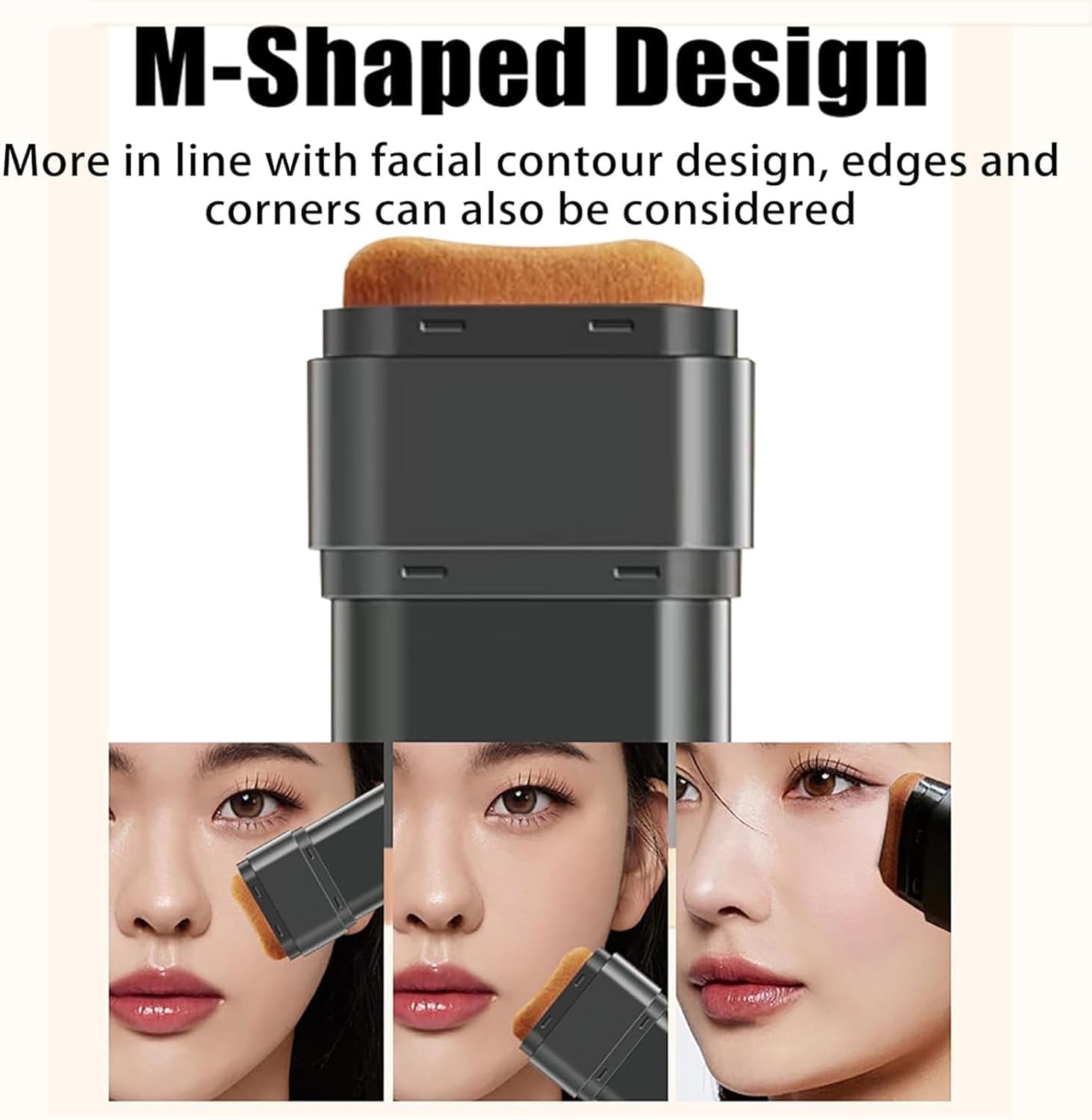 CHIDDHAN Luxury Anti-Wrinkle Foundation Stick, 2 in 1 Waterproof Long-Lasting Double Head Foundation Make Up Stick with Brush, (Natural, 1 PCS) 3