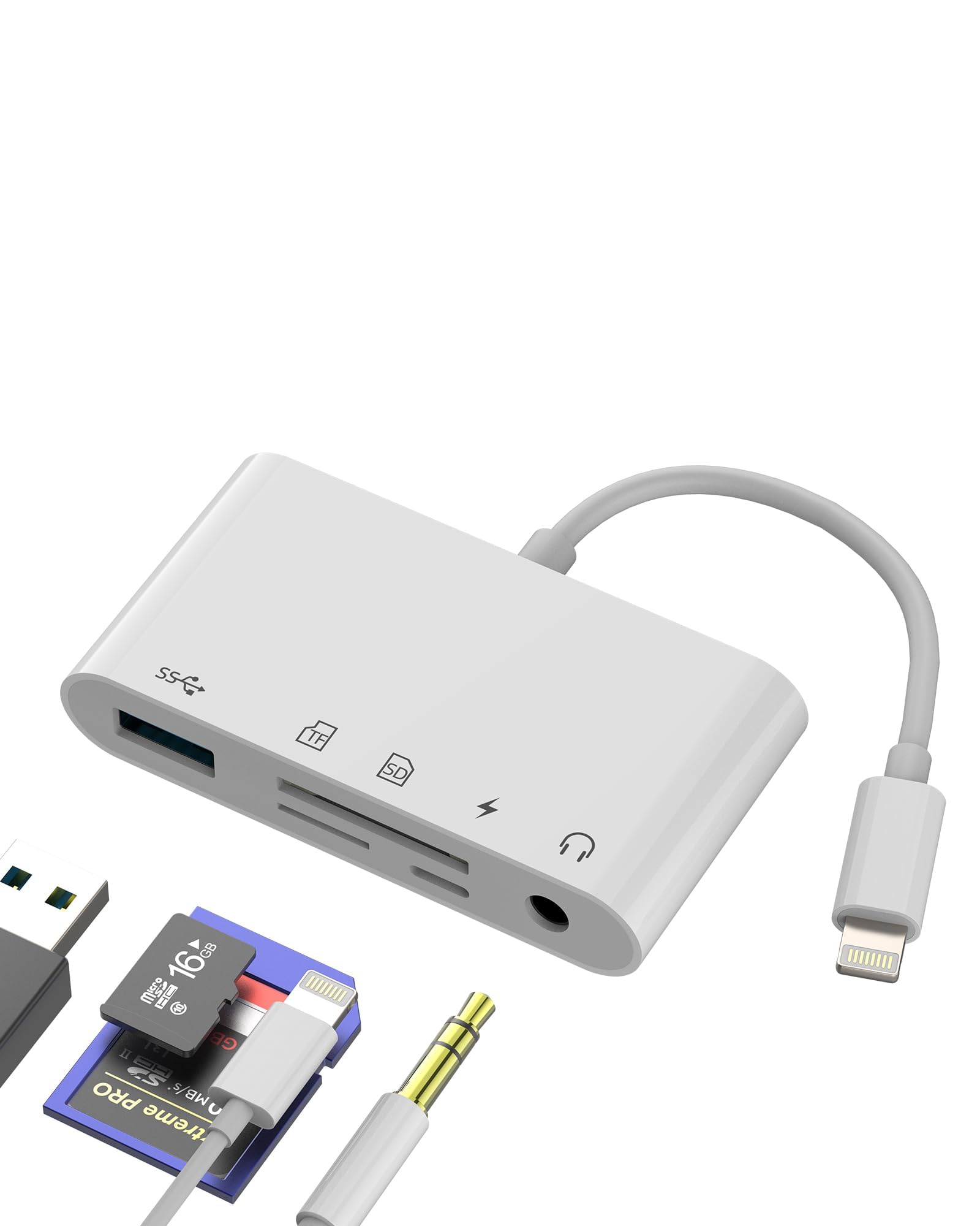 Mémoire iPhone pleine ? Adaptateur Lightning vers USB et lecteur SD