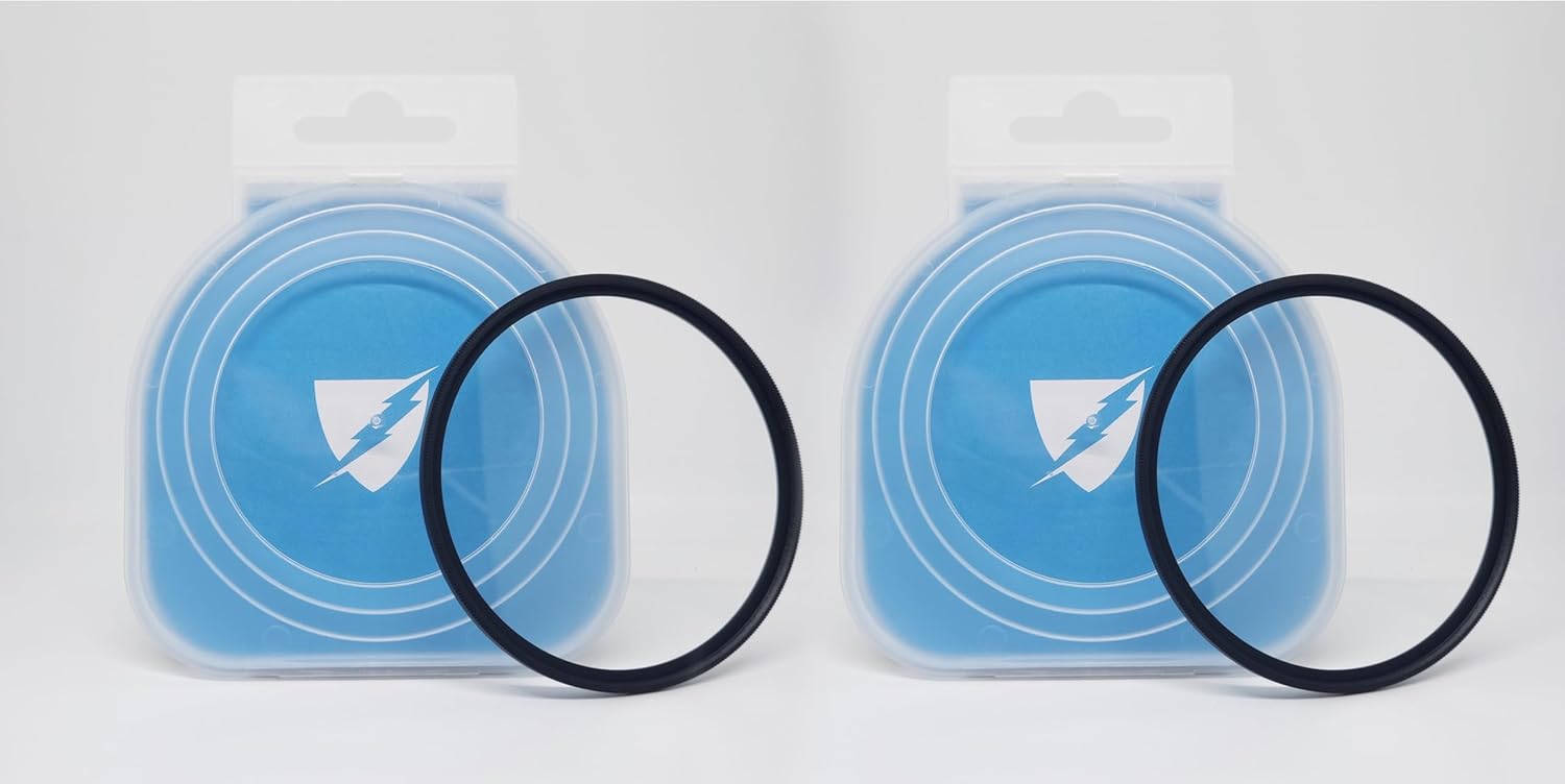 UV Filter 58MM 2 PCS Compatible with Canon EOS 1300D/1500D/700D/200D/ 200d Mark II /3000D(Replacement for Canon Lens 18-55MM and 55-250 MM Lens)