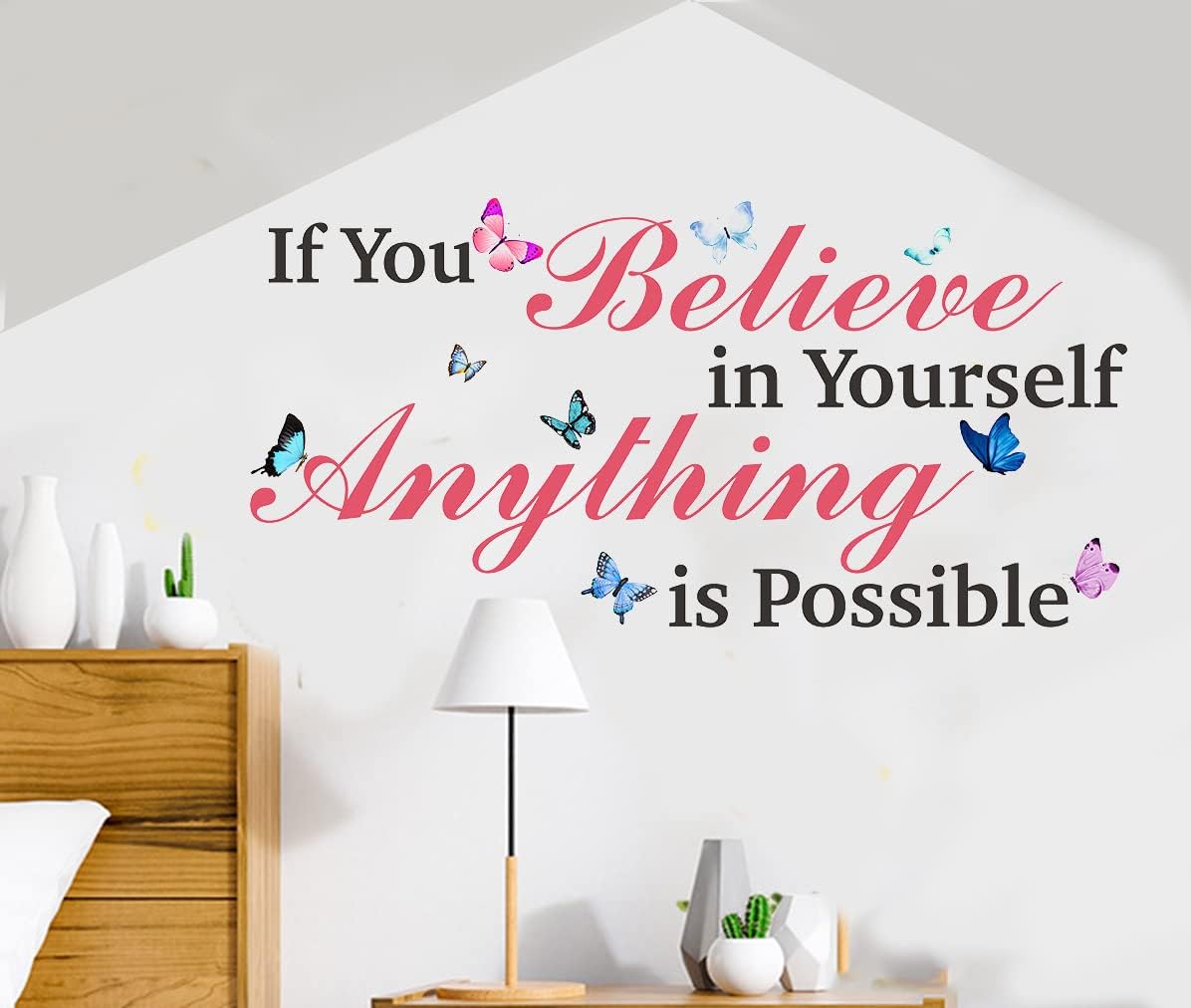 Buy Inspirational Quote Vinyl Wall Decals If You Believe in Yourself