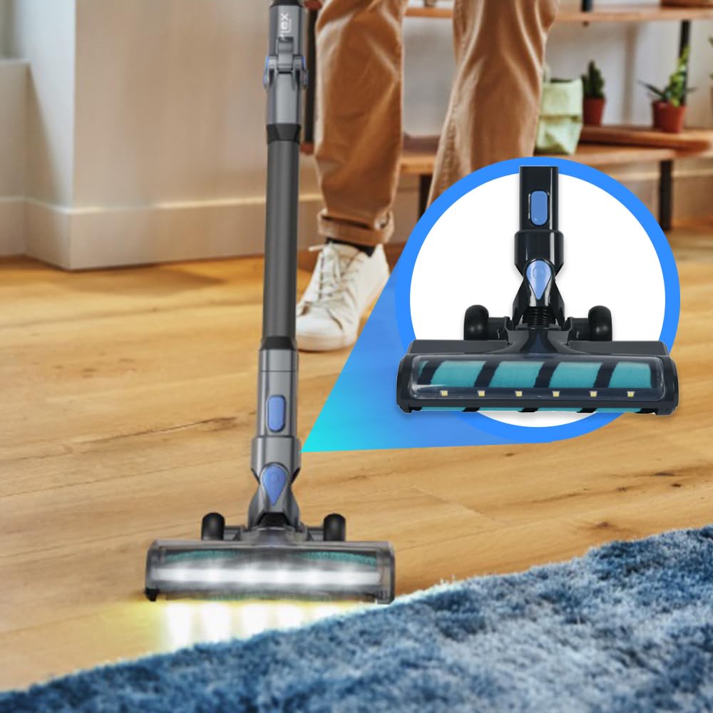 ANAKEL HOME Repuesto Cepillo con Aspirador sin Cable Aspirador SS-9100043692 Compatible con Rowenta X-Pert 3.60, Aspiradora RH6971WO | con Luz LED, 250 x 95 x 55 mm