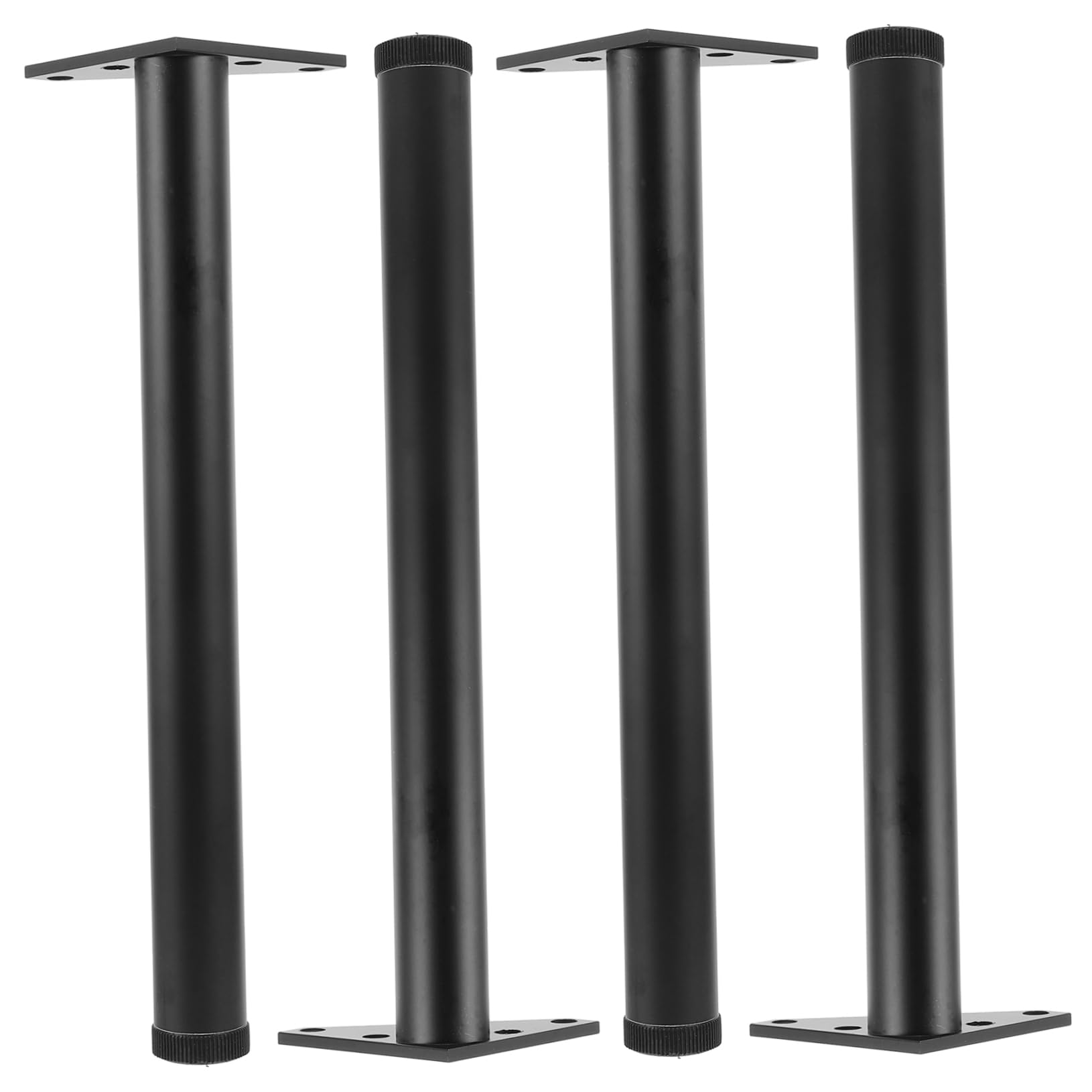 Pieds de meubles en alliage d'aluminium triangle noir 30cm
