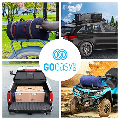 Goeasy0312 Bungee Cords Heavy Duty Outdoor - 30 Pcs Bungee Cords Assorted Sizes In Carry Bag Includes 10", 18", 24", 32", 40" Bungie Cord Straps & 8" Canopy/Tarp Ball Ties, Tarp Clips #TOP4