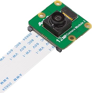 Arducam for Raspberry Pi Camera Module 3, 12MP IMX708 102H Wide Angle Fixed Focus HDR Camera for Raspberry Pi 5, 4/4B, 3/2/Zero W