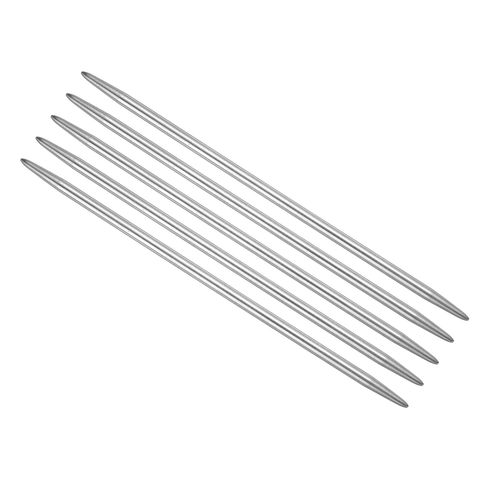 TA-VIGOR 4.5mm Double Pointed Knitting Needles 15cm Stainless Steel, 5pcs