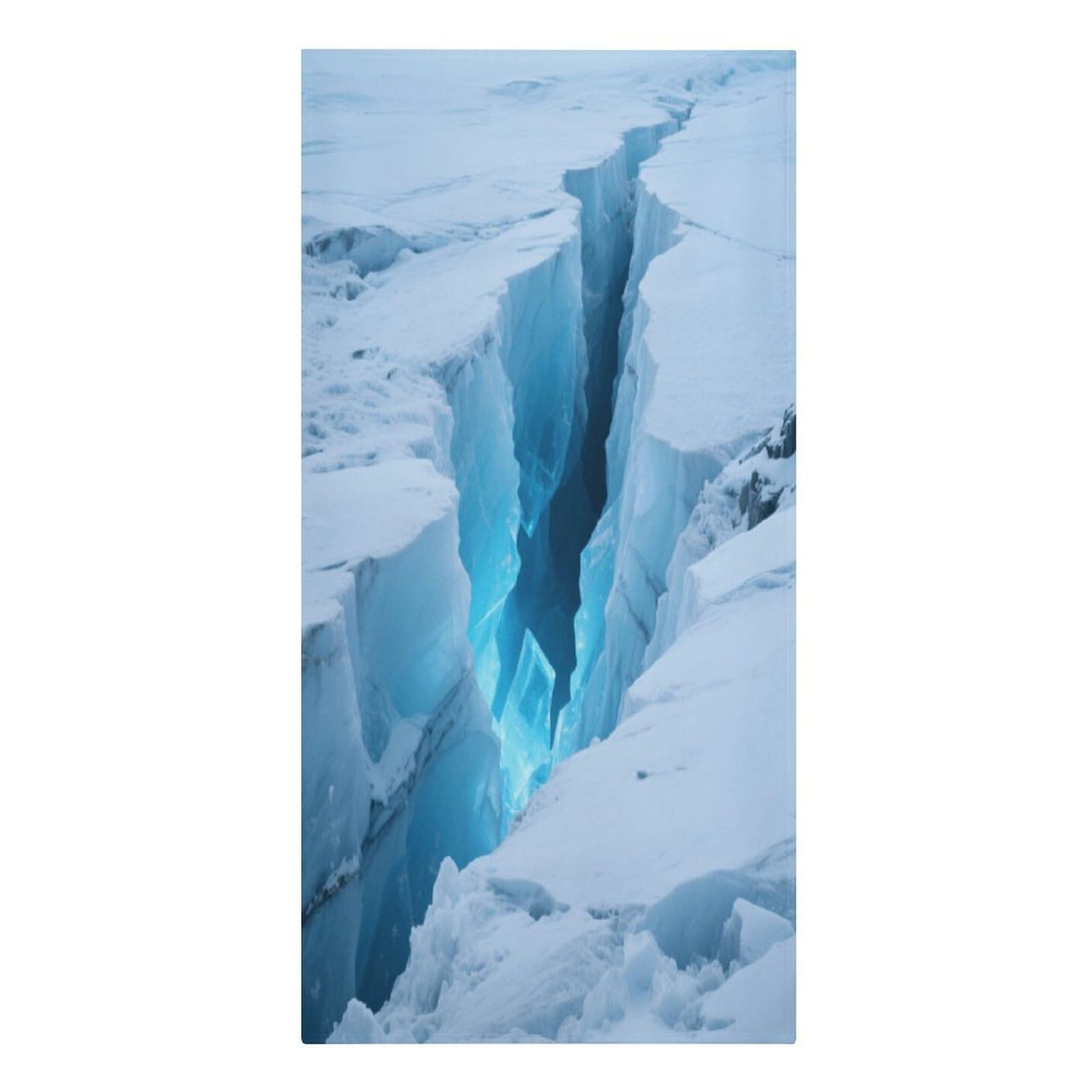 Fekiloot Men's Style Glaciers Cracks Ice Caves Large Beach Towel, Travel Towel For Adults Wo, Pool Towels For Beach, Camping, Swim Pool, Gym, Sports& Yoga 61.4"X30.3"