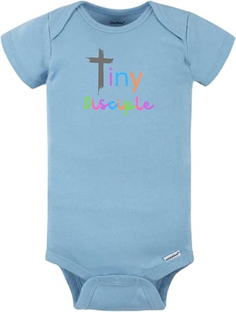 Christian Baby Spring Outfit Onesie Tiny Disciple Christian Kids Blessing Scripture Outfit Gospel Jesus