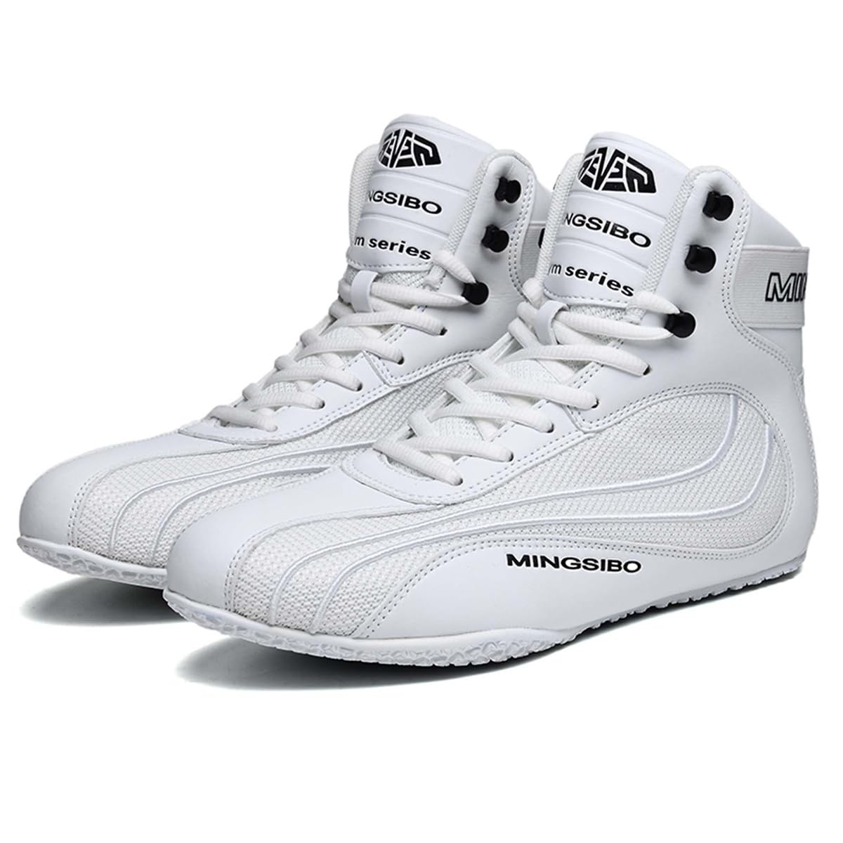 High Top Boxing Wrestling Schuhe für Damen Boxer Comfort Lace Up Atmungsaktive Fitness Kampftrainer