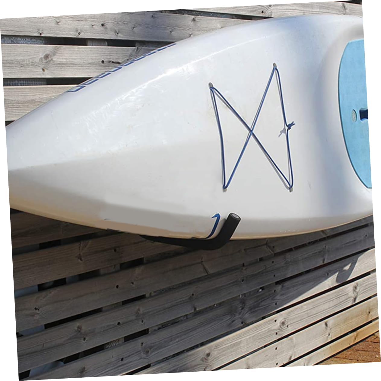 2sets Folding Kayak Storage Rack Indoor Canoe Stand Heavy-Duty Hooks for Easy Wall Mounting Space-Saving for Kayak and Surfboard Organization