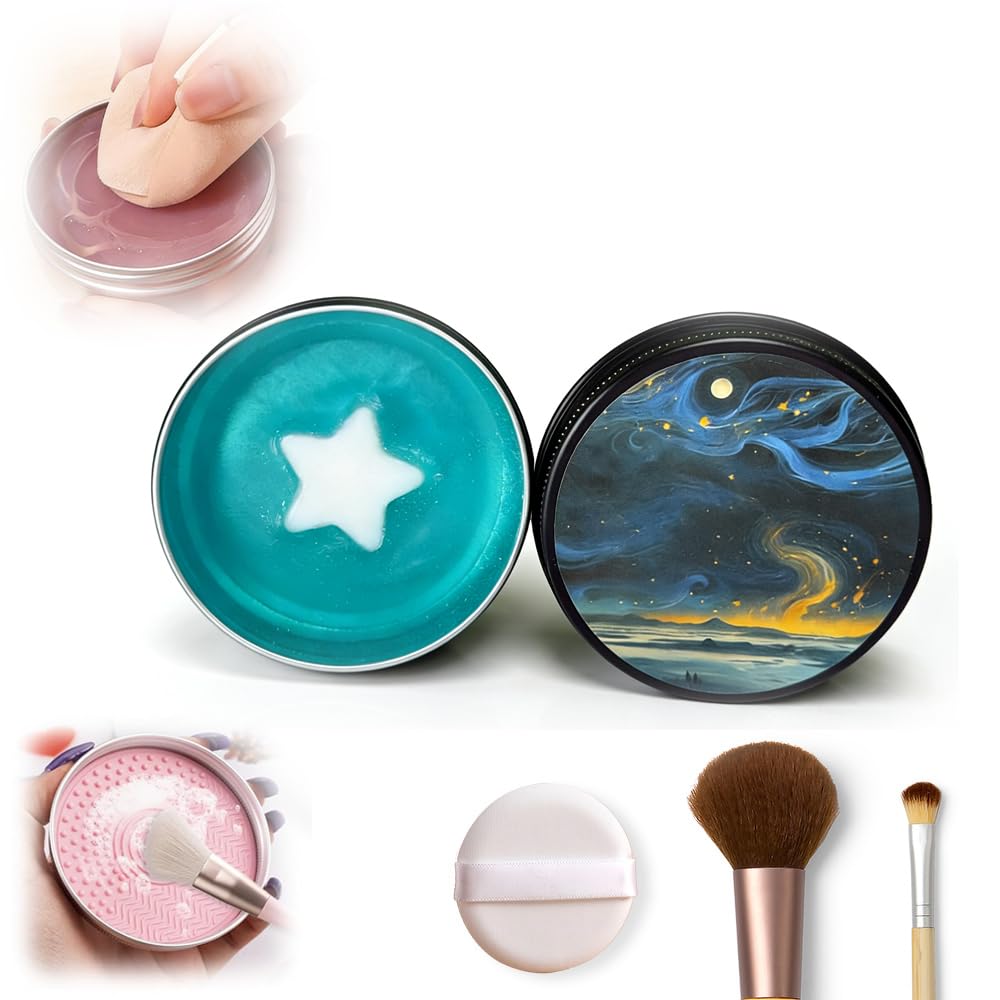 Makeup Brush Soap - Silicone Cleaning Pad & Cosmetic Cleaner