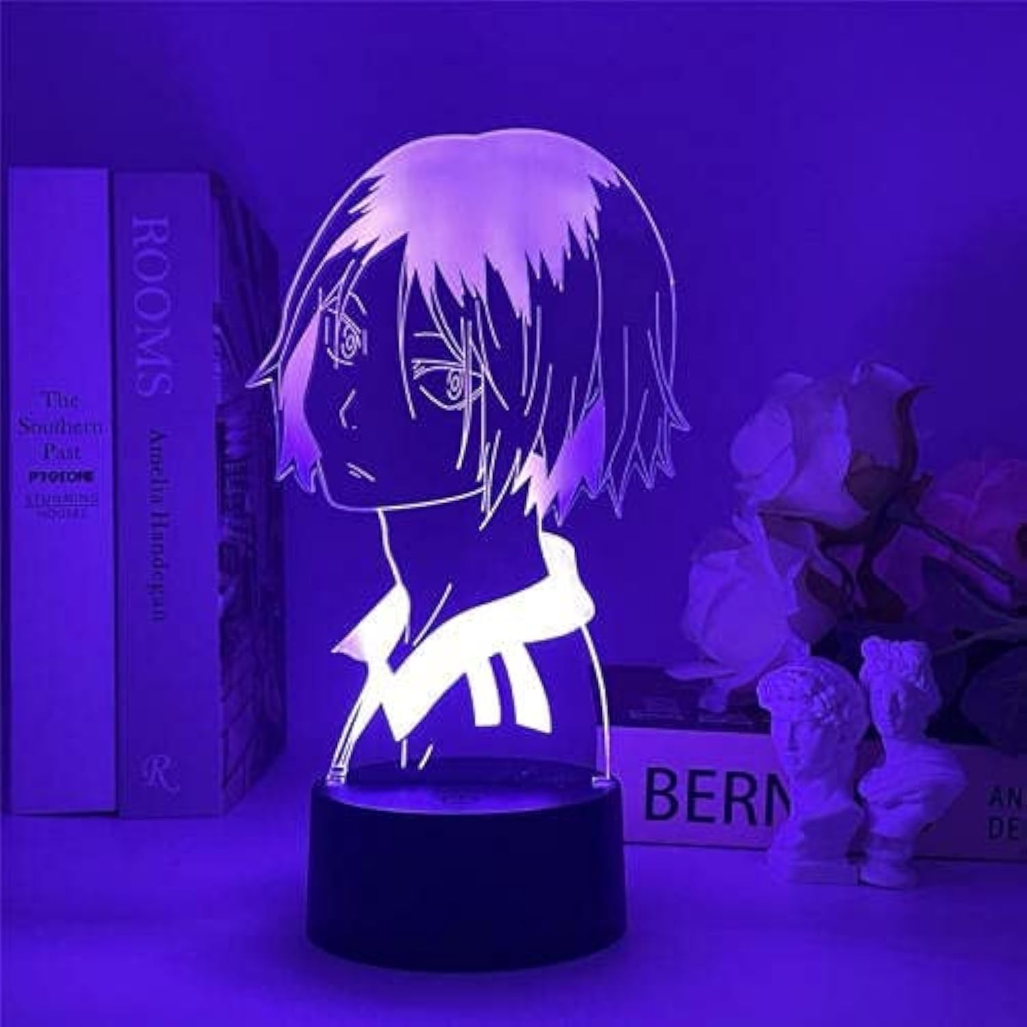 Haikyu!! Kozume Kenma Light lamp 3D LED Anime Lamp Figure Bedroom Decoration Kid Children Birthday Table Lamp Gift 16 Colors Light Japanese Anime Remote Control Table Lamp