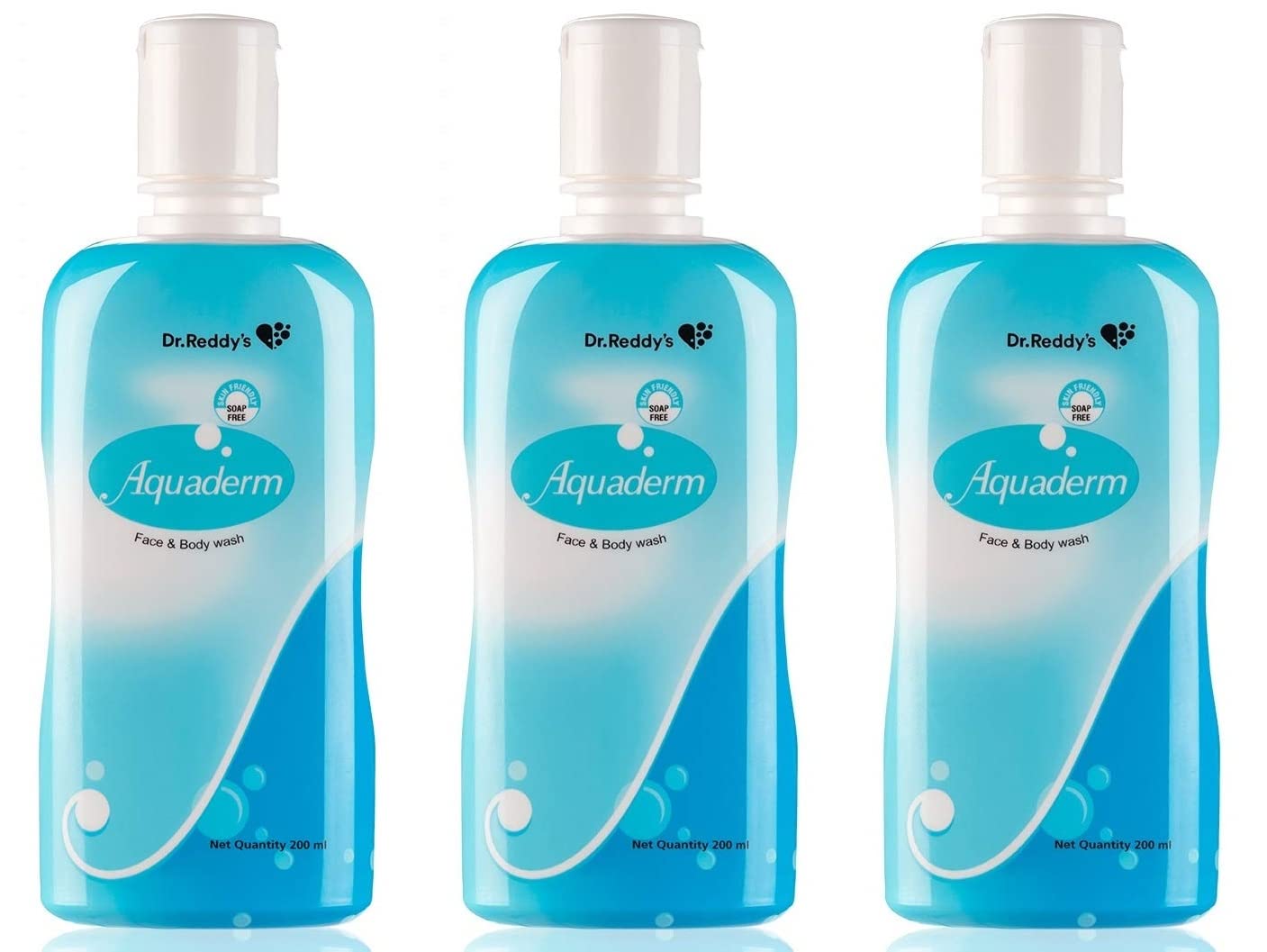 Buy Aquaderm Shower Gel for Sensitive Skin, 200 ml x Pack of 3 Online