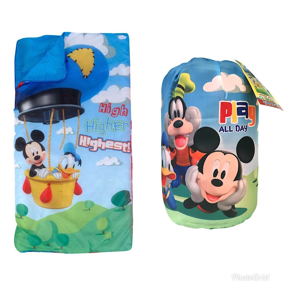 Disney Mickey Mouse Clubhouse Kids Sleeping Bag And Carry Sack Amazoncouk Kitchen Home