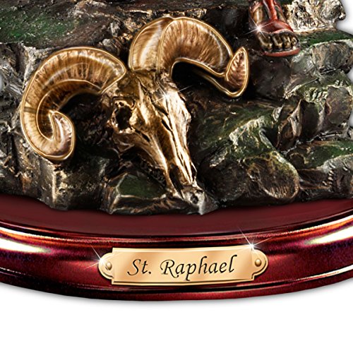 Escultura San Rafael: Sanador Misericordioso bronce miniatura 5