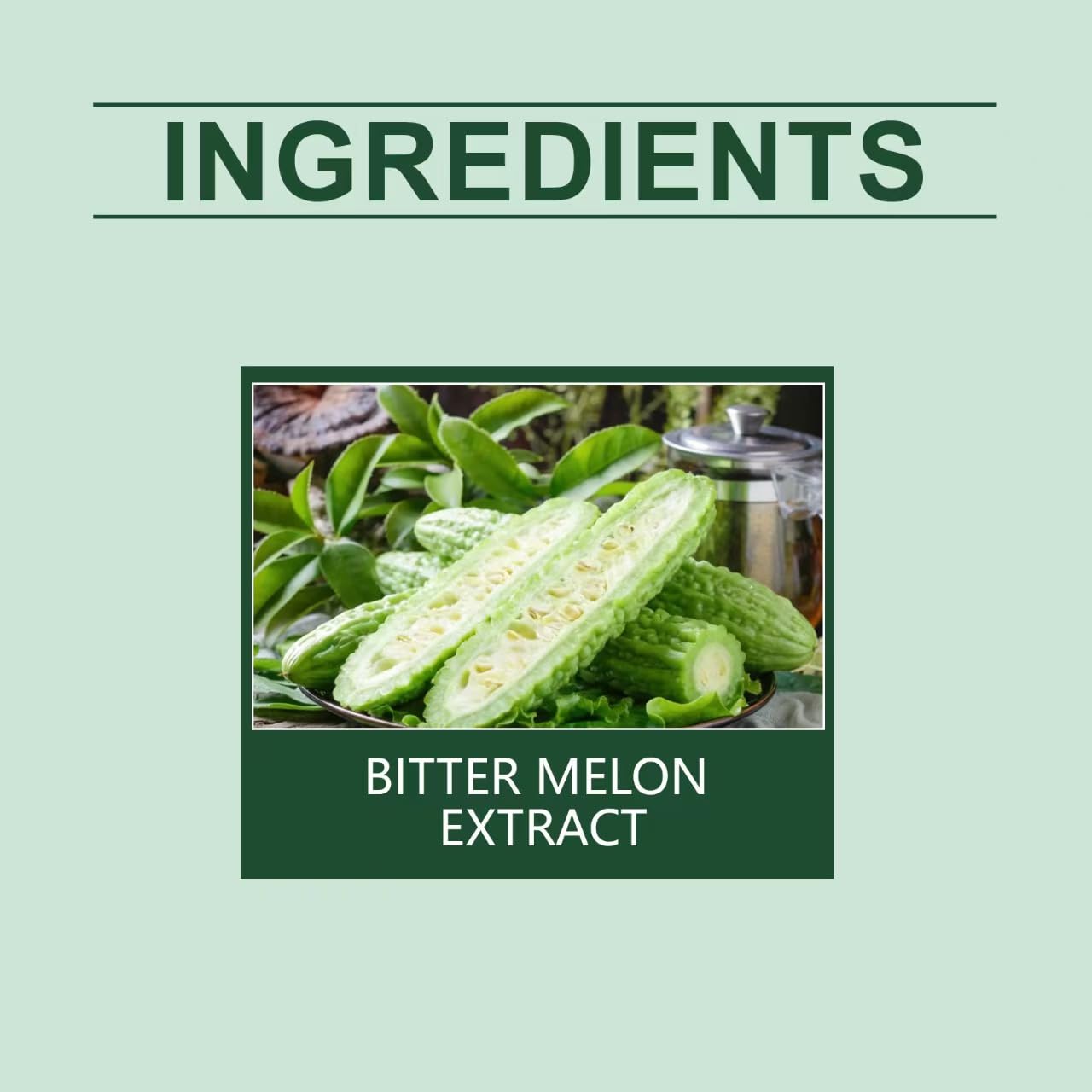 Estratto di melone amaro 25:1, 2500 mg per porzione, 60 conte vegane - standardizzato al 10% di principi amari, non OGM,3PCS