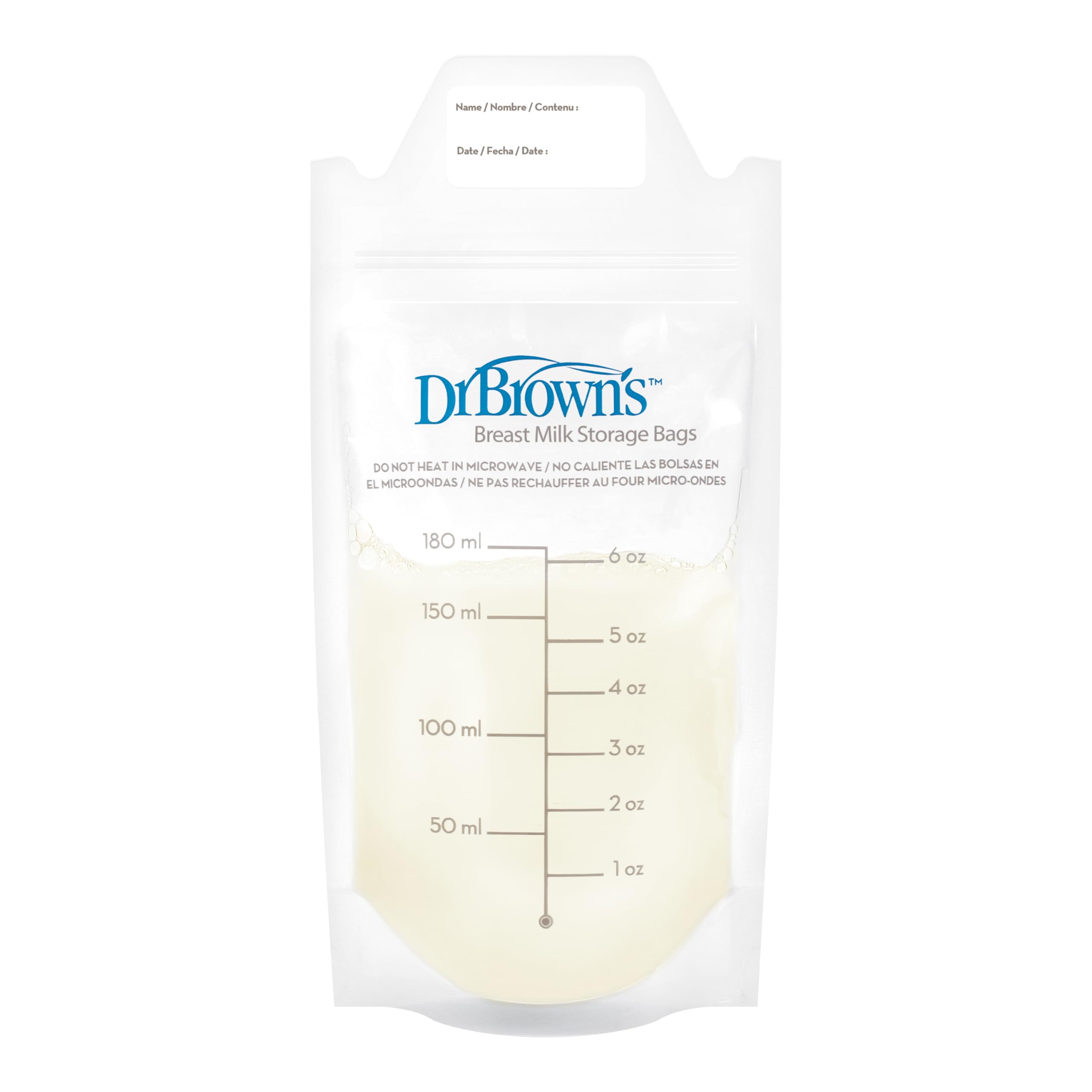 Dr. Brown's Muttermilch-Aufbewahrungsbeutel zum Einfrieren und Aufbewahren, 100 Stück