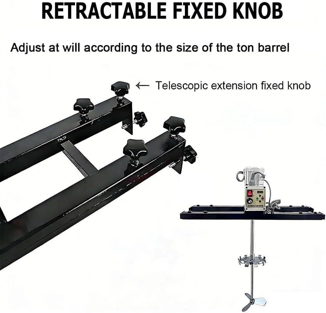 Agitador eléctrico Resistente de 2100W para Mezcla de 1000L, par de torsión de 32 NM con Control de Velocidad Digital (200-3000 RPM), Ideal para Pintura, Tinta y líquidos viscosos