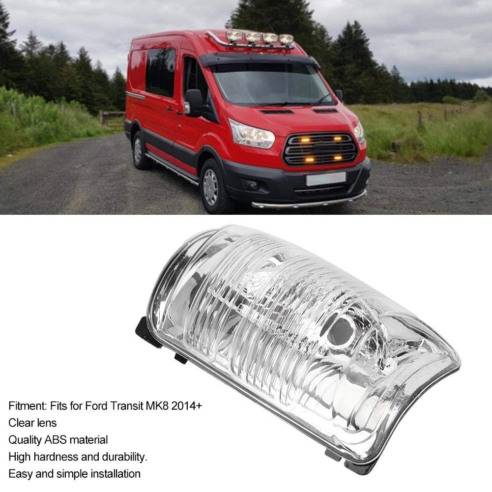 Longzhuo Specchietto Indicatore Copriobiettivo,indicatore Sirezione lato destro Indicatore Specchietto retrovisore,Per Ford Transit MK8 2014+（Giusto）