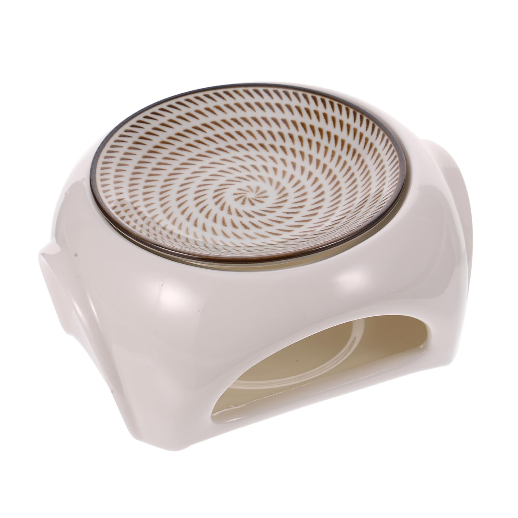 Quemador de Cera Eléctrico de Cerámica de Color Claro para Aromaterapia | Lámpara Decorativa de Escritorio, Calentador de Fragancias para Estudio, Uso Sencillo y Liberación Rápida