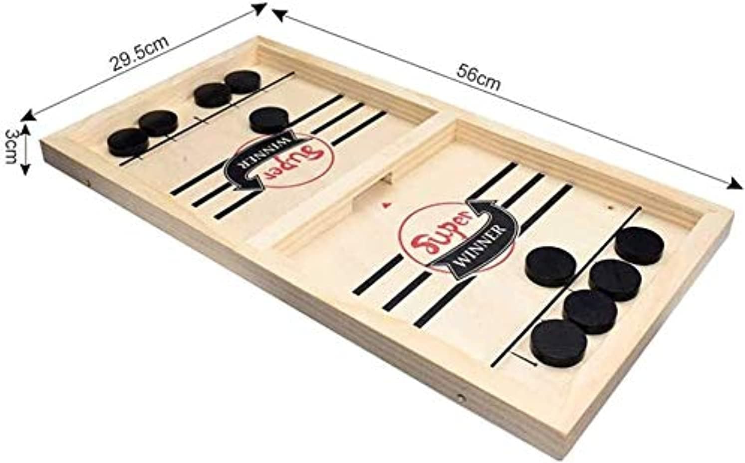 Smiles for Miles Large Slingshot Table Hockey Party Game, Bouncing Chess Hockey Game, Table Desktop Battle 2 in 1 Ice Hockey Game, Winner Board Games Toys Parent-Child (56x30x3.5cm)
