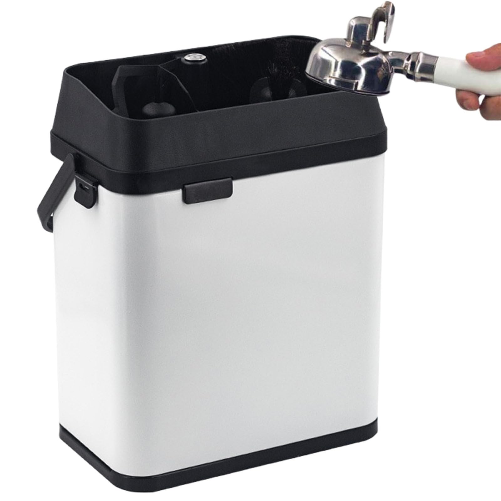 UrząDzenie do Czyszczenia FiltróW do Kawy, Maszyna do Czyszczenia FusóW Kawy, do UchwytóW 58 mm I 51 mm, do domu, Kawiarni, Restauracji White