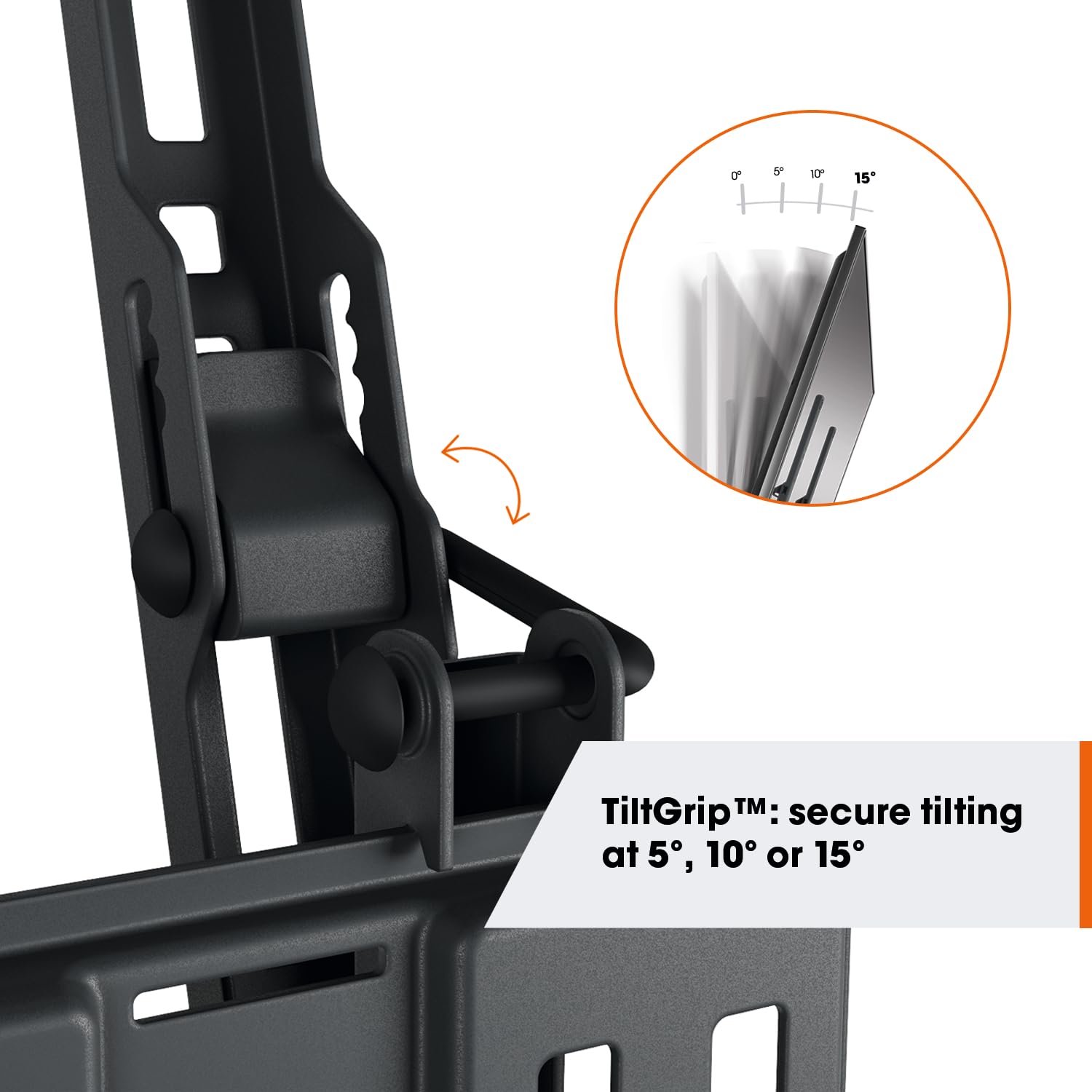 Vogel’s TVM 1615 Supporto TV inclinabile per televisori da 40-77 pollici, Max. 35 kg, Staffa da parete per TV max. VESA 600x400 | Compatibile universalmente, Inclinabile, Certificato TÜV, 35 kg, VESA fino a 600x400, Materiale di montaggio incluso