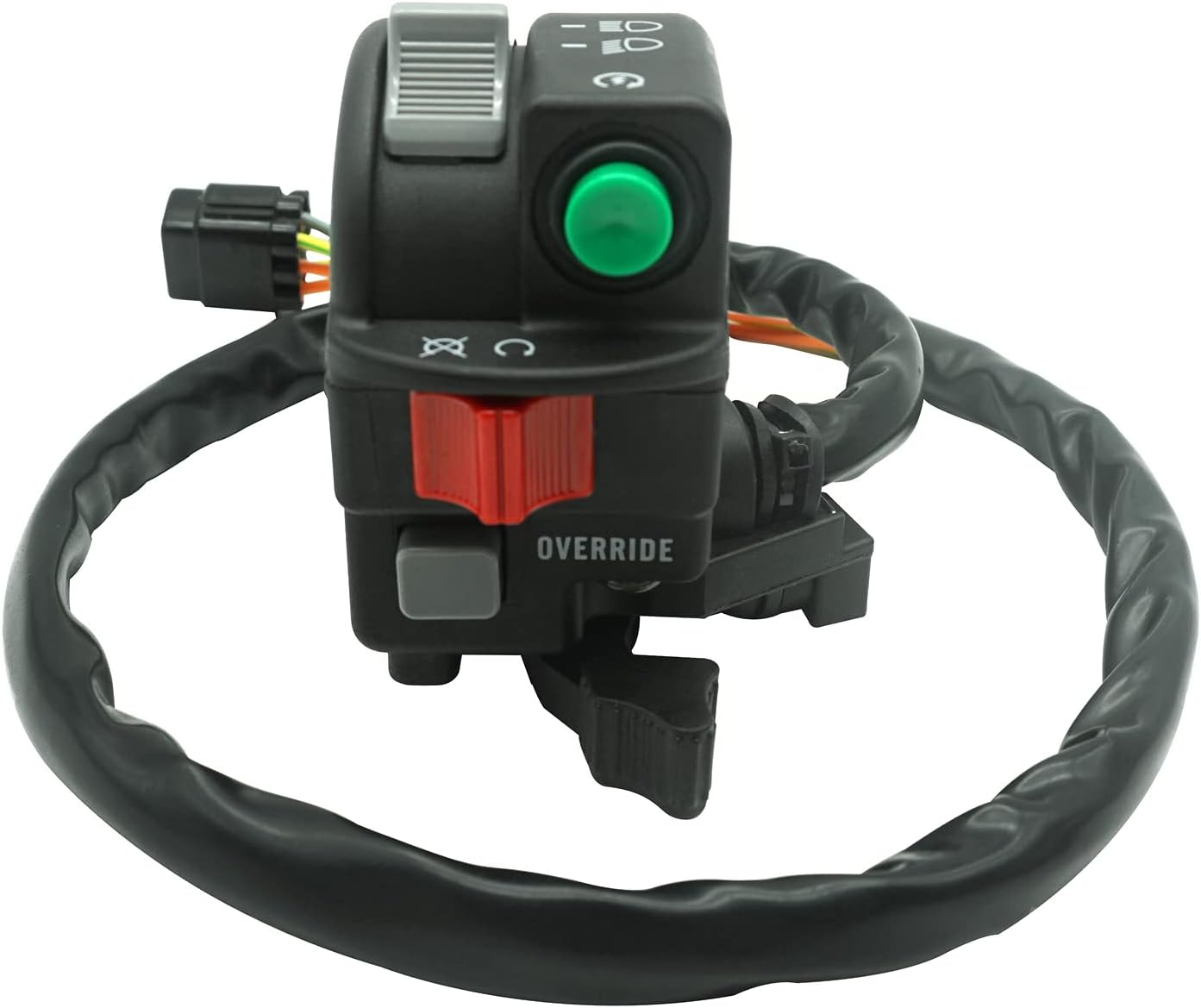 M MATI Left Handlebar Start Kill Stop Headlight Override Switch for Suzuki KingQuad 450 LT-A450 AXi 4x4 LT-A450X 2007-2010 37400-11H00