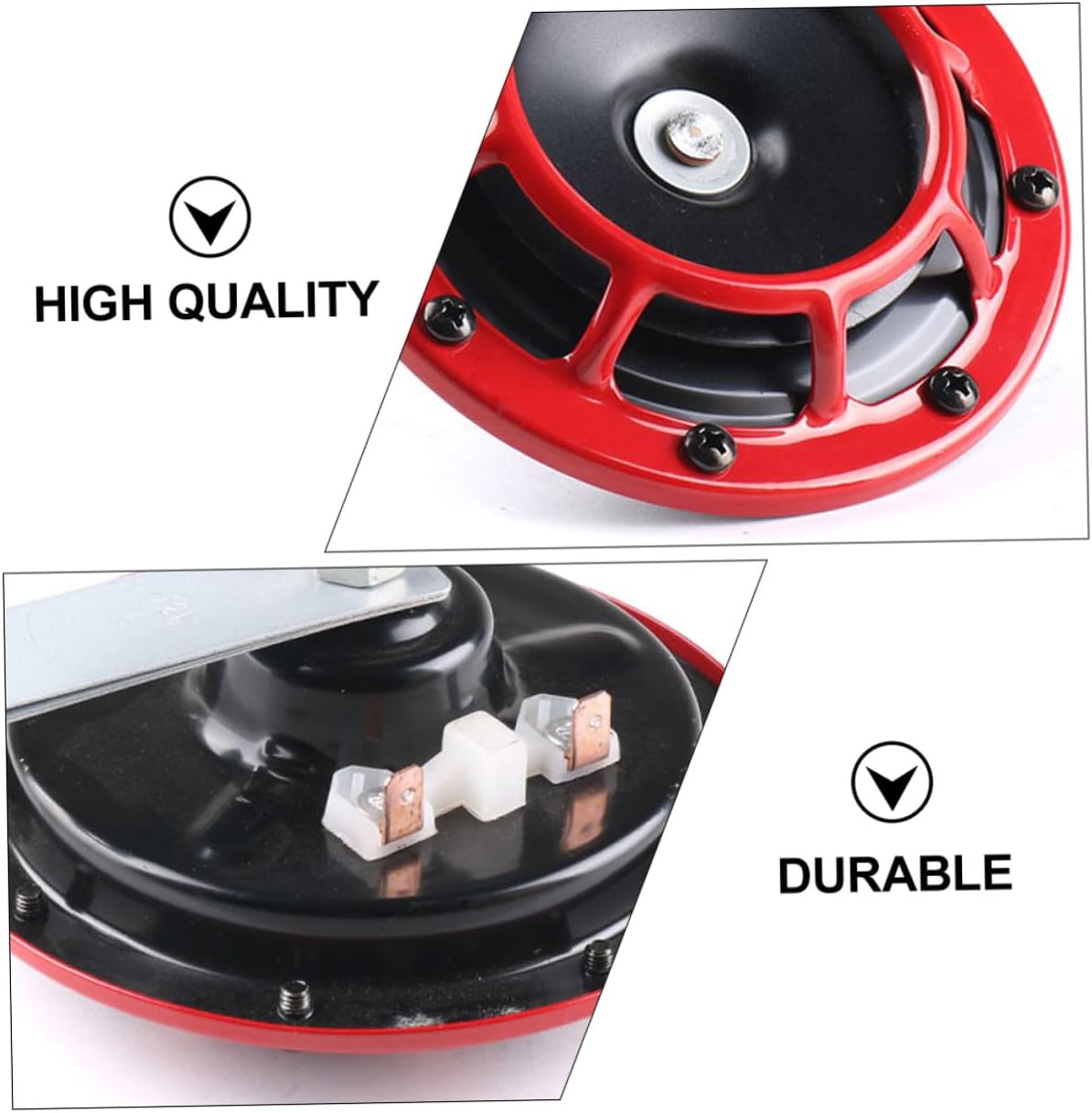 Auto Modification Air Horn High Low Tone 1 Pair Aluminum Alloy