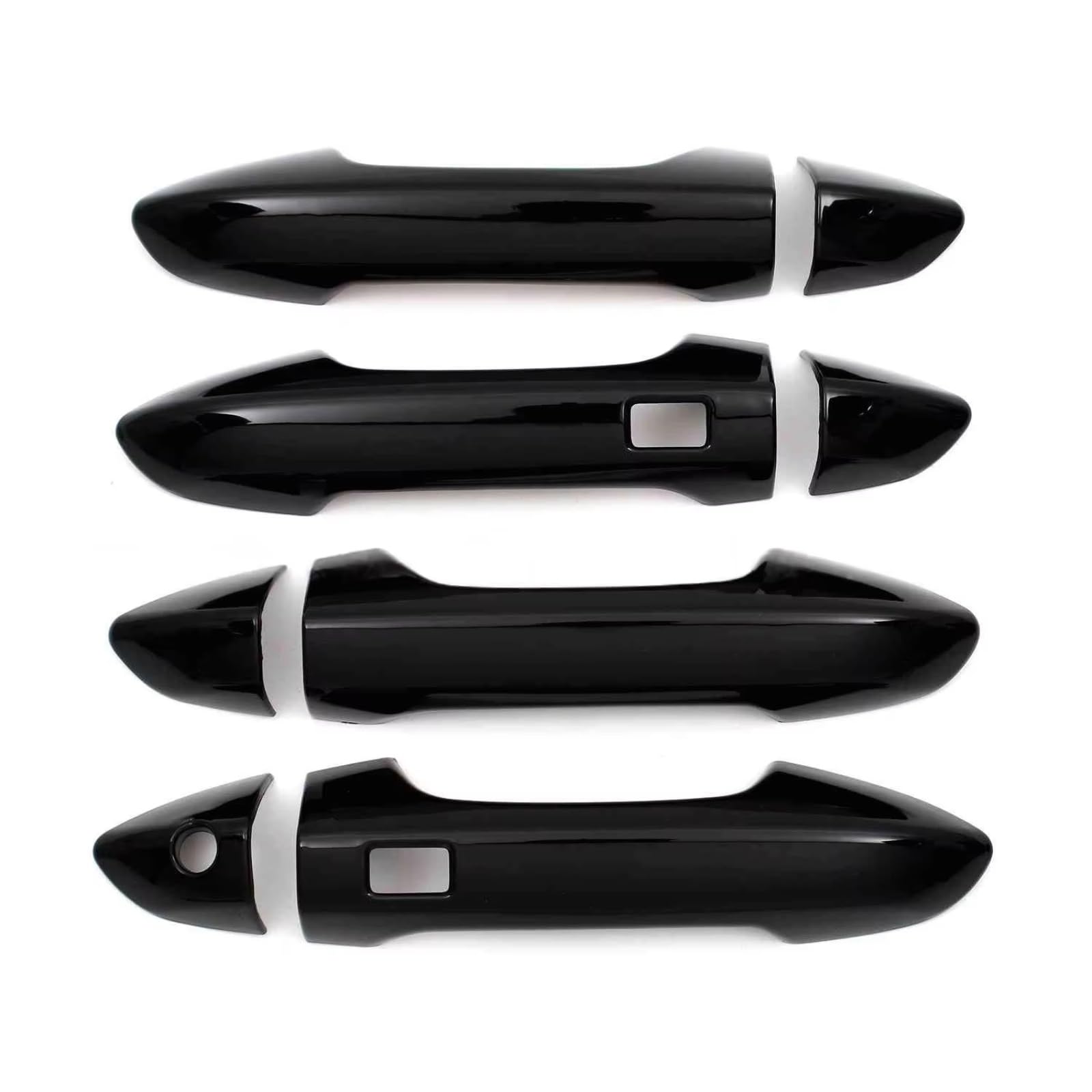 Qdzvalumv Black Car Door Handles Cover Shell Compatible With Proton For X50 Car Exterior Door Handle Shell Cover Bowl Sticker Outer Decoration Trim Front Rear Cap Protector Set(Black)