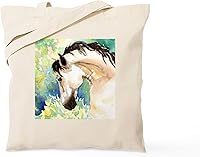 Vista 17 de CafePress Barn Stuff - Bolsa de compras de lona beige natural reutilizable para caballos