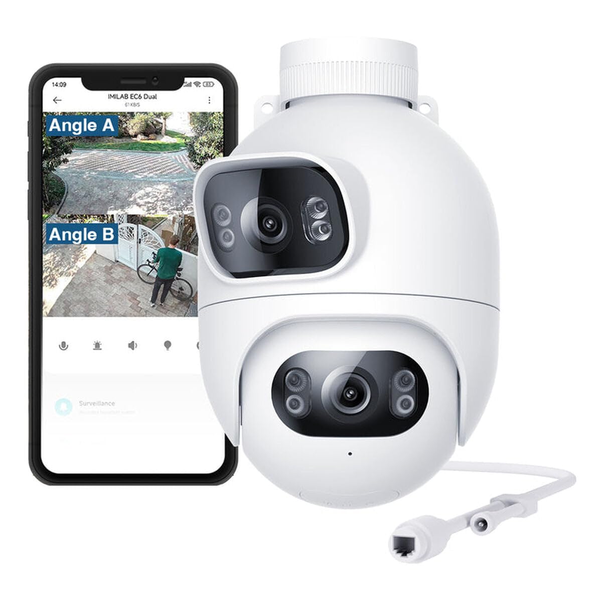 Xiaomi IMILAB EC6 Floodlight Dual Outdoor Security Camera 2K