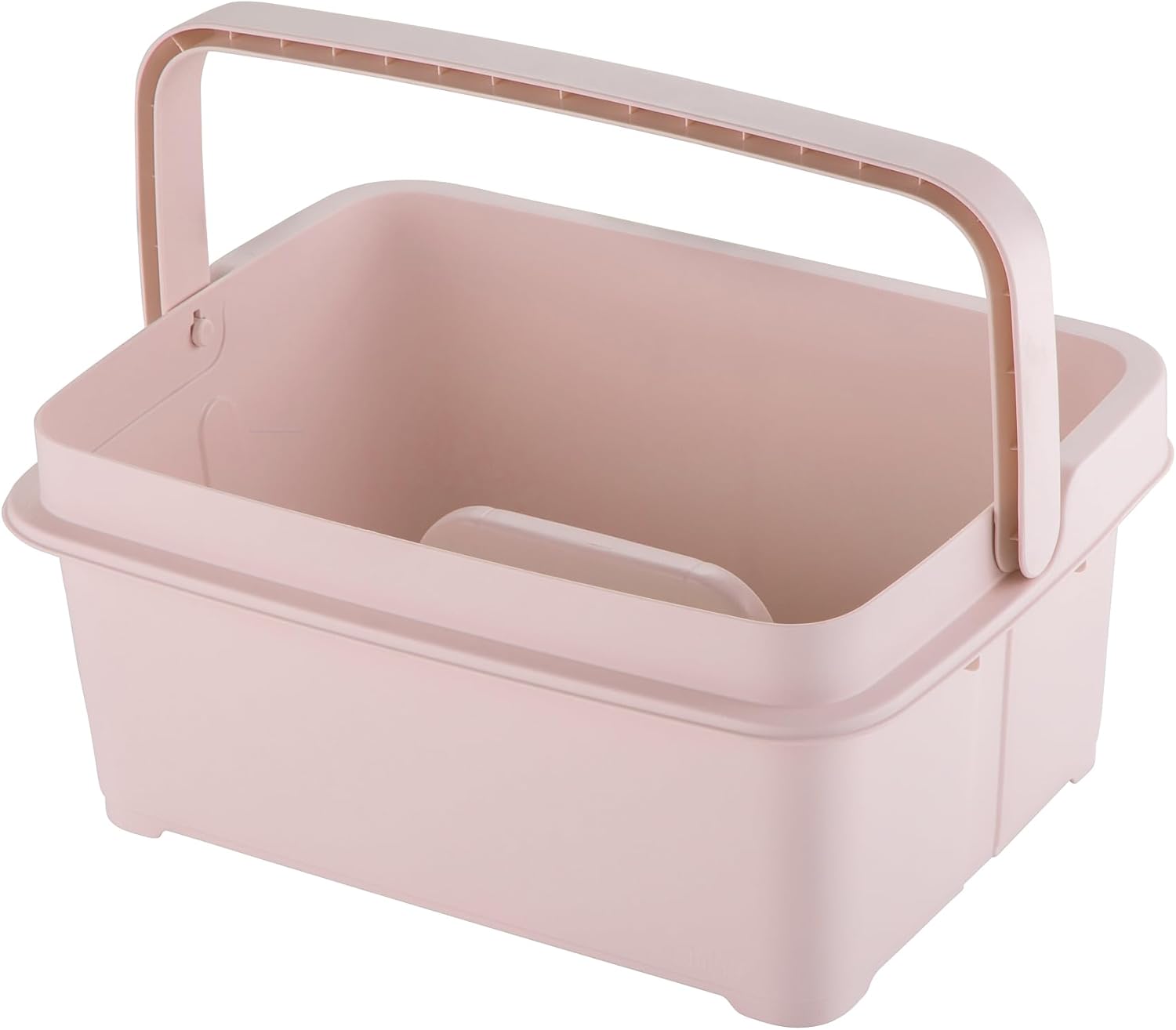 Minky Storage Caddy with Divider, Multi-Purpose Plastic Storage Box, White, 1L Capacity