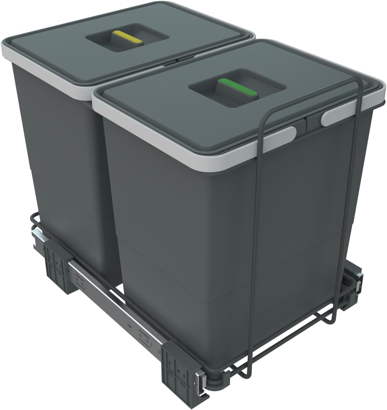 Elletipi PF01 34B2 Removable Differential Bin for Base, Plastic and Metal, Grey, 30x45x36 cm