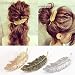 Cuhair(tm) 3pcs Leaf Design Punk Women Girl Hair Clip Pin Claw Barrettes Accessories