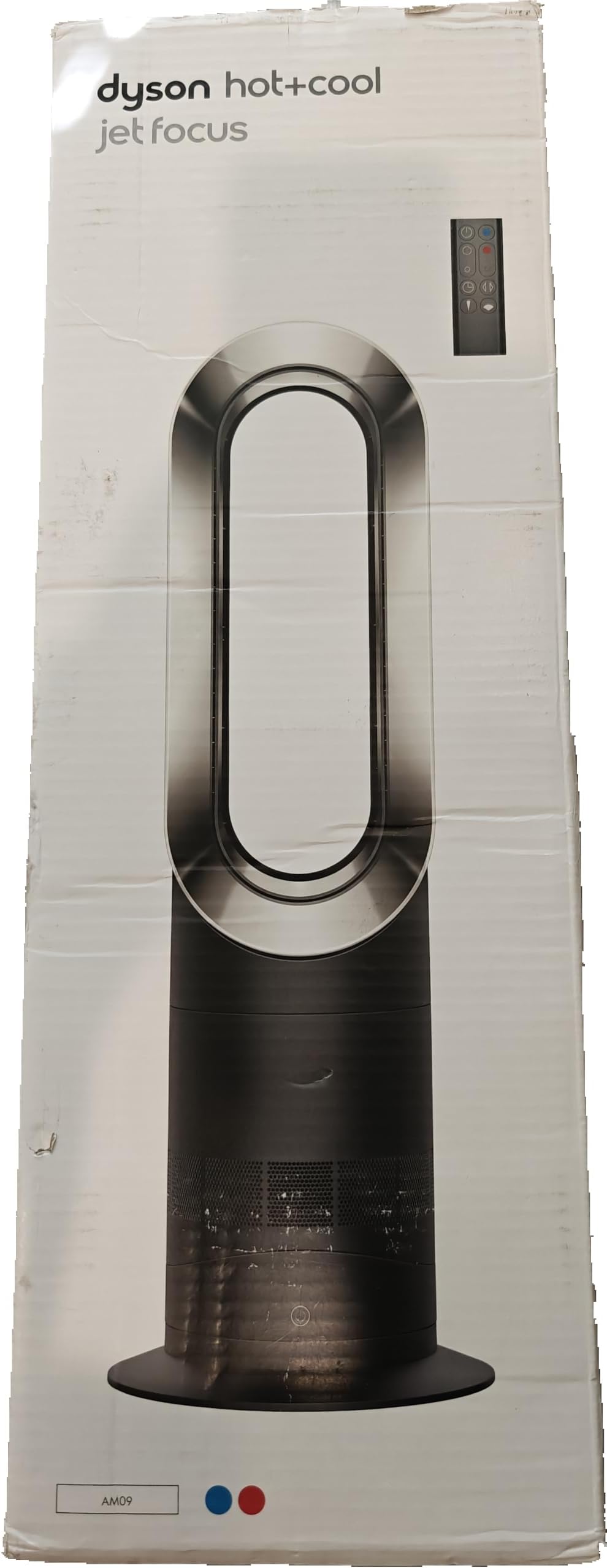 AM09 Hot + Cool Ceramic Fan Heater - Black/Iron