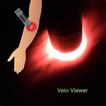 Pen Lights Vein Viewer Locator, Red Light Vein Finder Children Elderly Vascular Display Instrument for Elderly Children Easy Finding Subcutaneous Veins