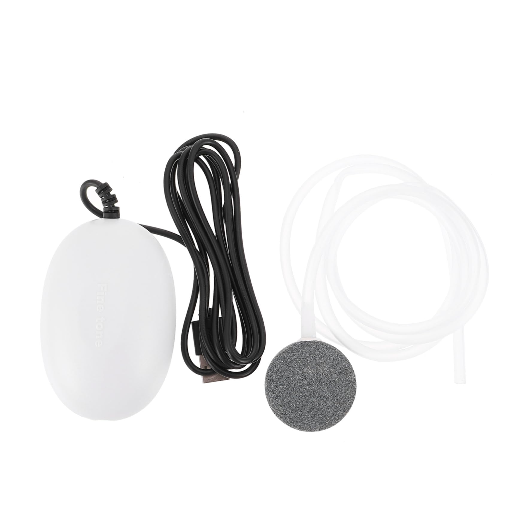 Mikikit 1 Set USB Aquarium Air Pump Portable Oxygen Pump for Small Fish Tanks Compact Design for for Aquariums and Outdoor Fishing Quiet Operation with Tubing and