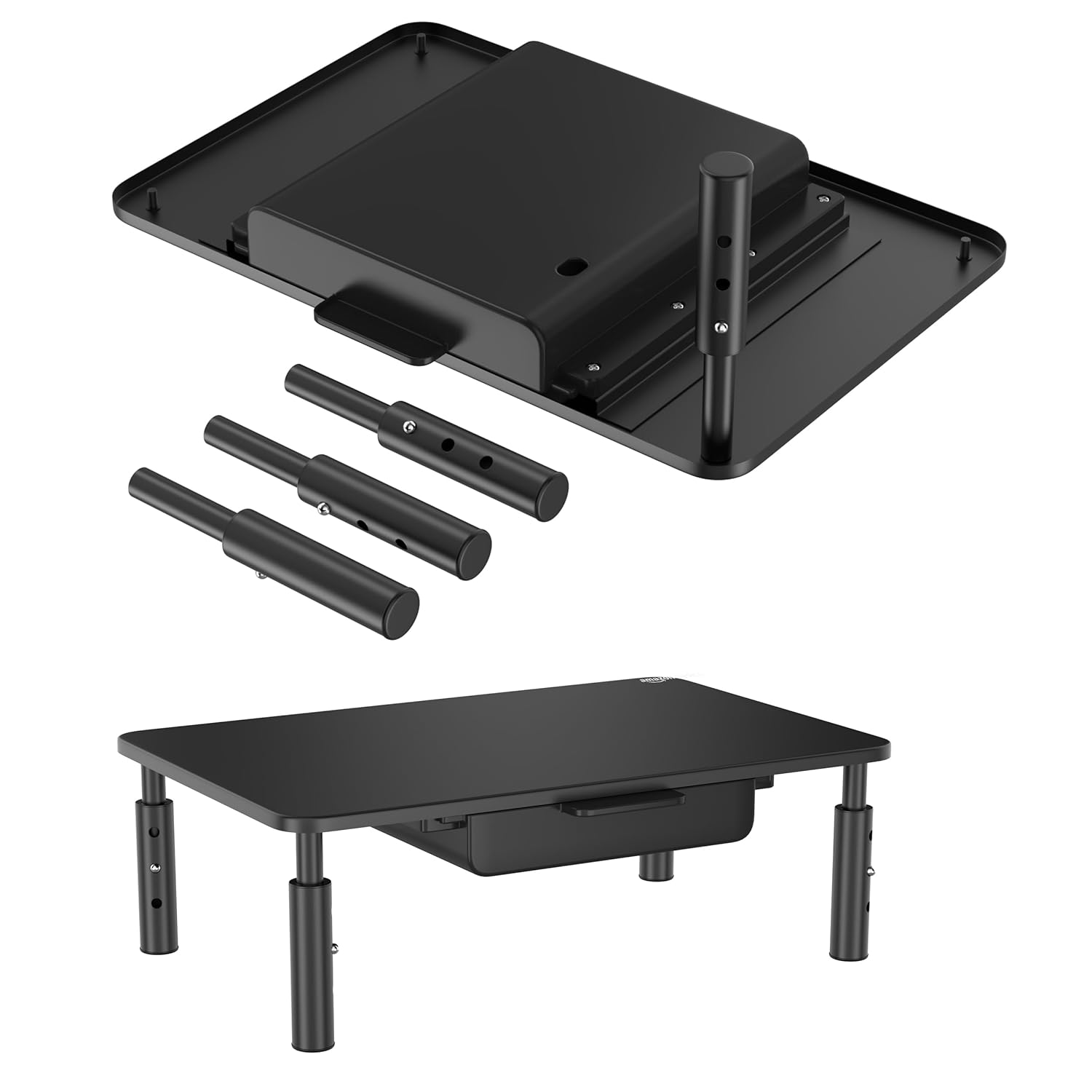 Amazon basics Monitor Stand/Laptop Stand for Desk with Drawer