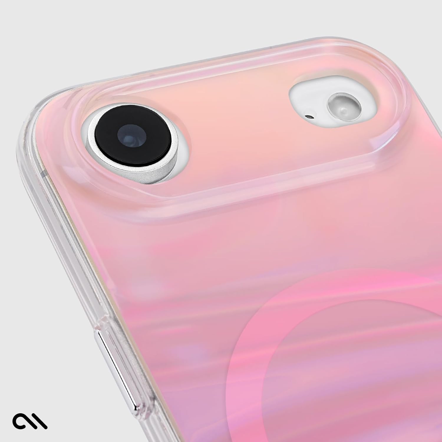 Case-Mate Soap Bubble iPhone Air Case [Compatible with MagSafe] - Stylish Phone Case for Women with 12ft Drop Protection - Premium Magnetic Cover for iPhone Air - Peach Iridescent - Image 7